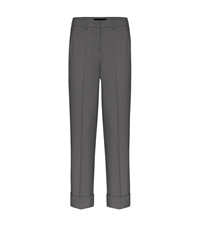 Cambio asphalt grey structured wool sub Krystal broek