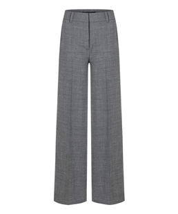 Cambio wool mix gabardine classic grey melange Amelie broek