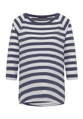 Elbsand cloud white blue ash stripe Celin t-shirt