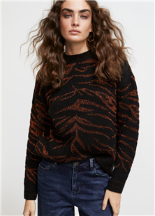 Lola Casademunt zwarte chunky knit trui