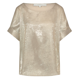 Nukus light gold Irene top