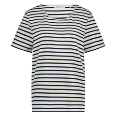 Nukus offwhite navy Tirza streep t-shirt