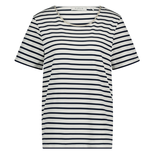 Nukus offwhite navy Tirza streep t-shirt