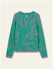 Oilily Kallas trui paisley jacquard code green