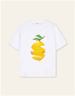 Oilily bright white Tregular t-shirt citroen