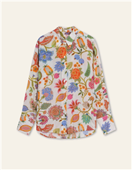 Oilily turtle dove Betula long sleeve blouse