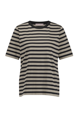 Studio Anneloes latte zwart gestreept Kiari t-shirt