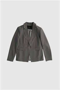 With Black dark grey melange Elinore tailored blazer