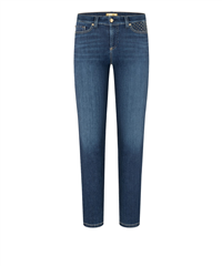 Cambio cozy soft used Feminine blue denim cropped Piper