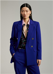 Lola Casademunt by Maite electric blue straight fit suit blazer