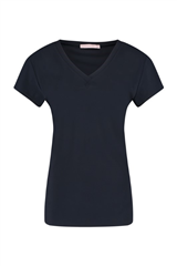 Studio Anneloes donkerblauwe basic Roller shirt korte mouw