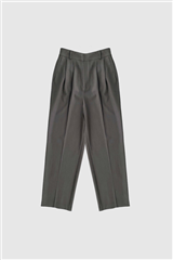 With Black dark grey melange Elinore tailored high waist broek