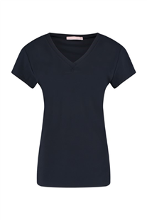 Studio Anneloes donkerblauwe basic Roller shirt korte mouw