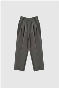 With Black dark grey melange Elinore tailored high waist broek